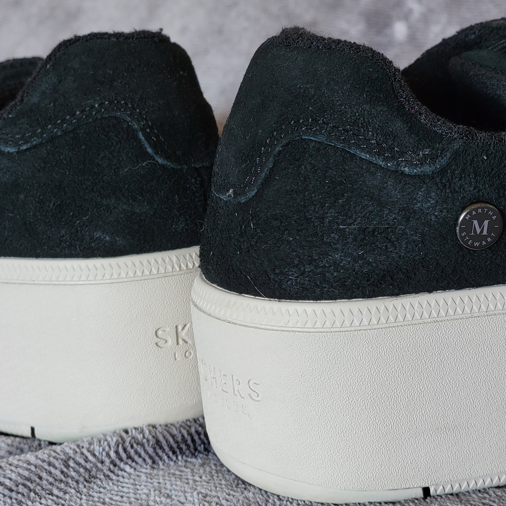 SKETCHERS Martha Stewart Women's Sz 6.5 Suede Sneakers Y2K Skater Chunky Sole - Picture 8 of 8